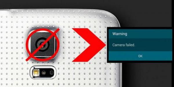 Advertencia de falla de cámara en Samsung Galaxy