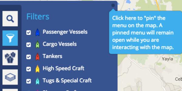 Marine vessel traffic map online